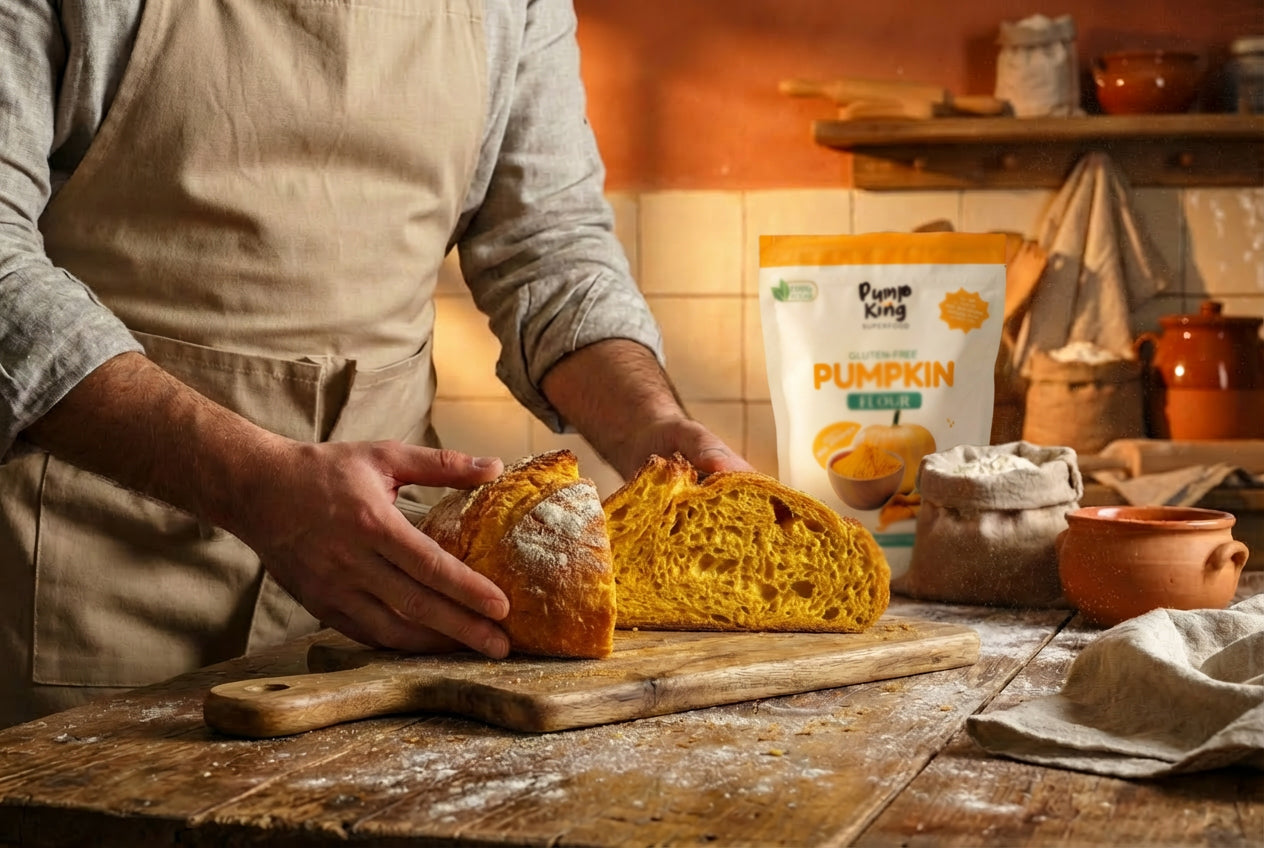 Pumpkin Flour Bread (Soft, Moist & High-Fiber)