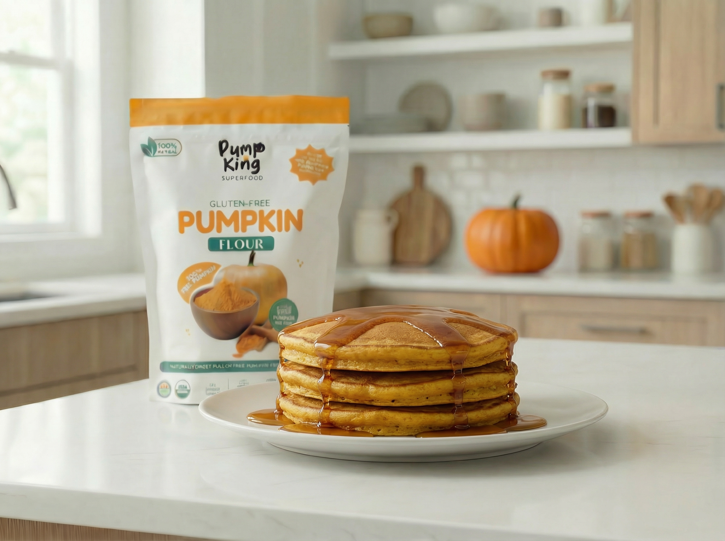 Pumpkin Flour Pancakes